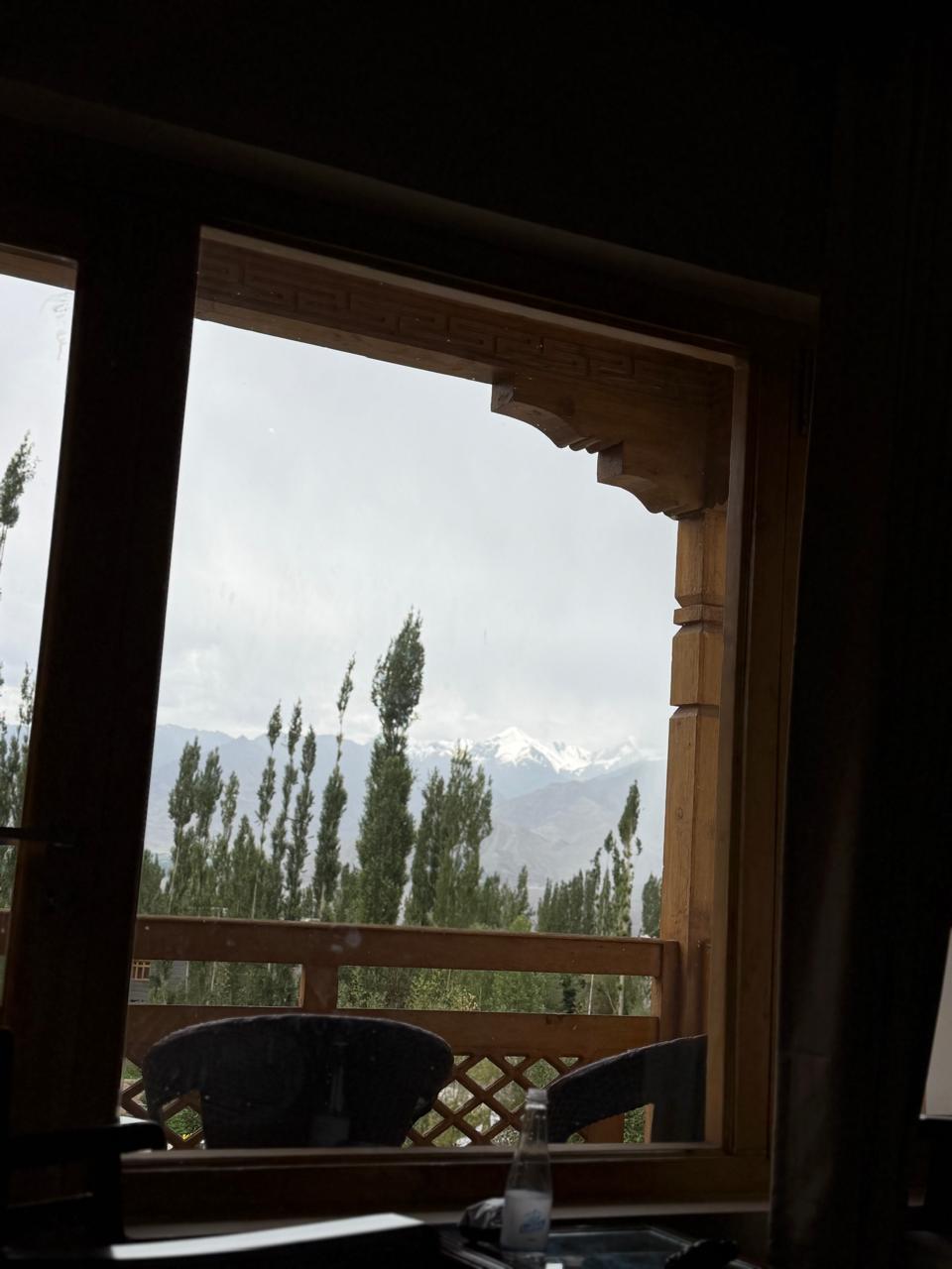 Mountain view from the window at Trikaya